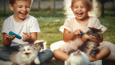 Éducation et sensibilisation - enseigner aux enfants le respect et les soins envers les chats