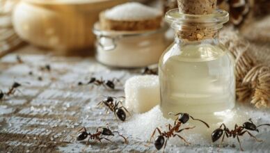 Vinaigre blanc et fourmis : une solution naturelle et efficace